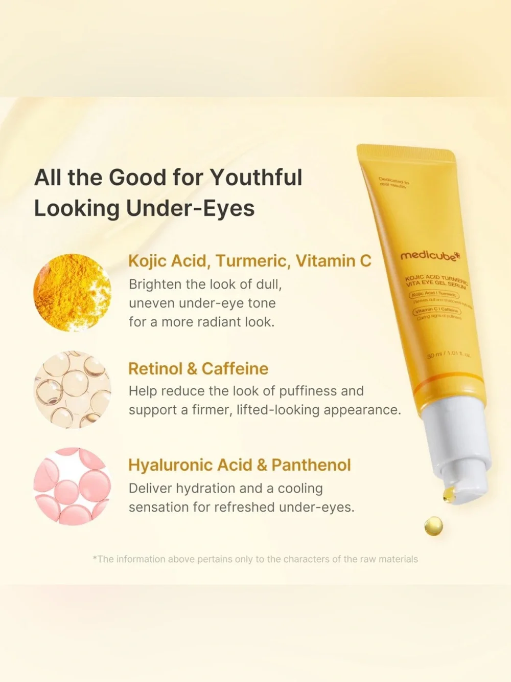 Medicube Kojic Acid Turmeric Vita Eye Gel Serum